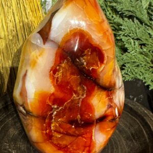 Large carnelian flame