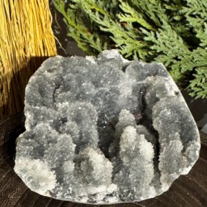 Large Green Chalcedony crystal specimen