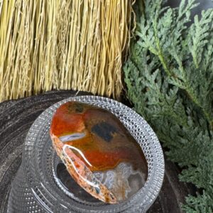 Sunstone and Blue Apatite Palm
