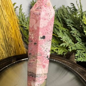Rhodochrosite with pyrite inclusions