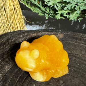 Orange Calcite Frog