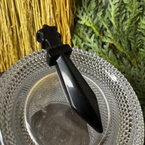 Black obsidian sword mini