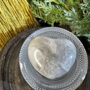 White Agate Heart
