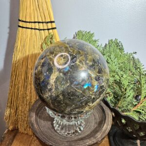 Massive Labradorite Sphere
