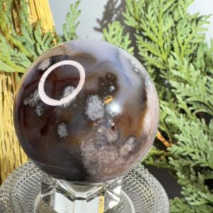 Blue Flower Agate Sphere