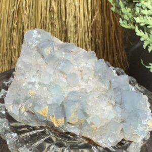 Blue cube fluorite