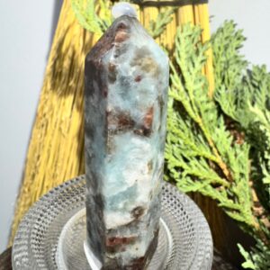 Plum Tourmaline and blue apatite