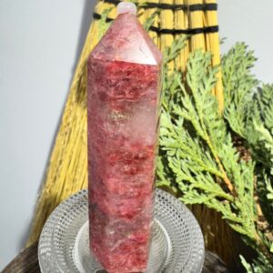 Cherry Rhodonite Tower