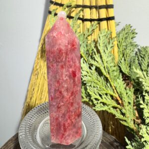 Cherry Rhodonite Tower