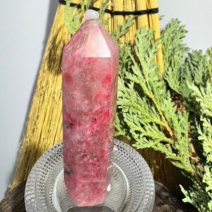 Cherry Rhodonite Tower