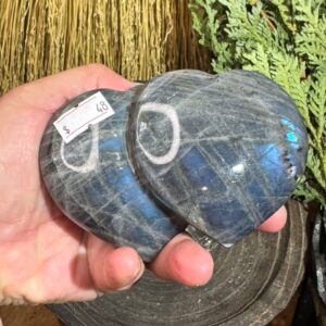 Labradorite Double Heart