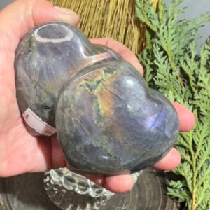 Labradorite Double Heart