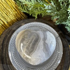 White Agate Heart