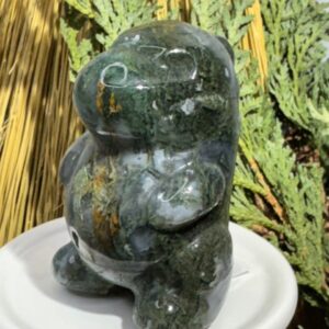 Chubby moss agate Dino