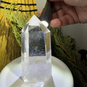 Blue Needle Quartz tower