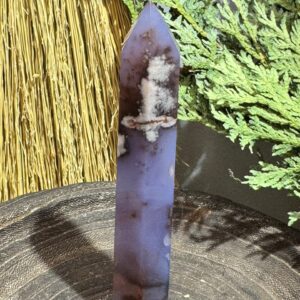 Blue Flower Agate Tower