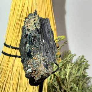 Vivianite Specimen on stand