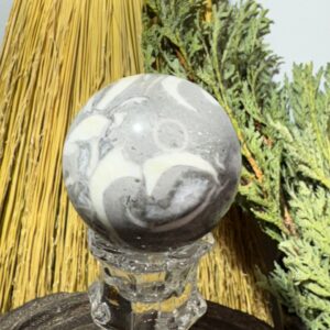 Shell Jasper Sphere